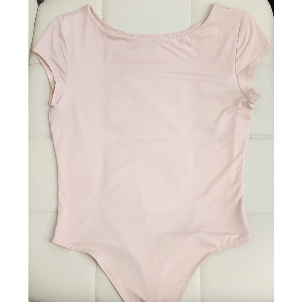Fitted Boatneck Tee Bodysuit - M